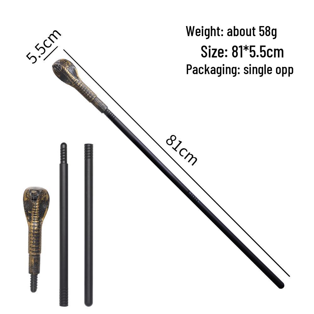 Halloween Props: Grim Reaper Scythe, Devil Trident, and Lincoln Cane Toy Set