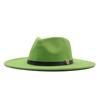 Europe, America, Autumn and Winter New M Standard Big Eaves Peach Heart Concave Convex Top Fashion Flat Top Hat Women's Woolen Jazz Hat