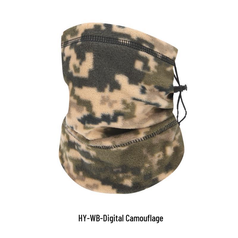 Autumn/Winter Windproof Fleece Neck Gaiter: Warm Thickened Face Mask for Cycling, Skiing, and Outdoor Cold Protection.