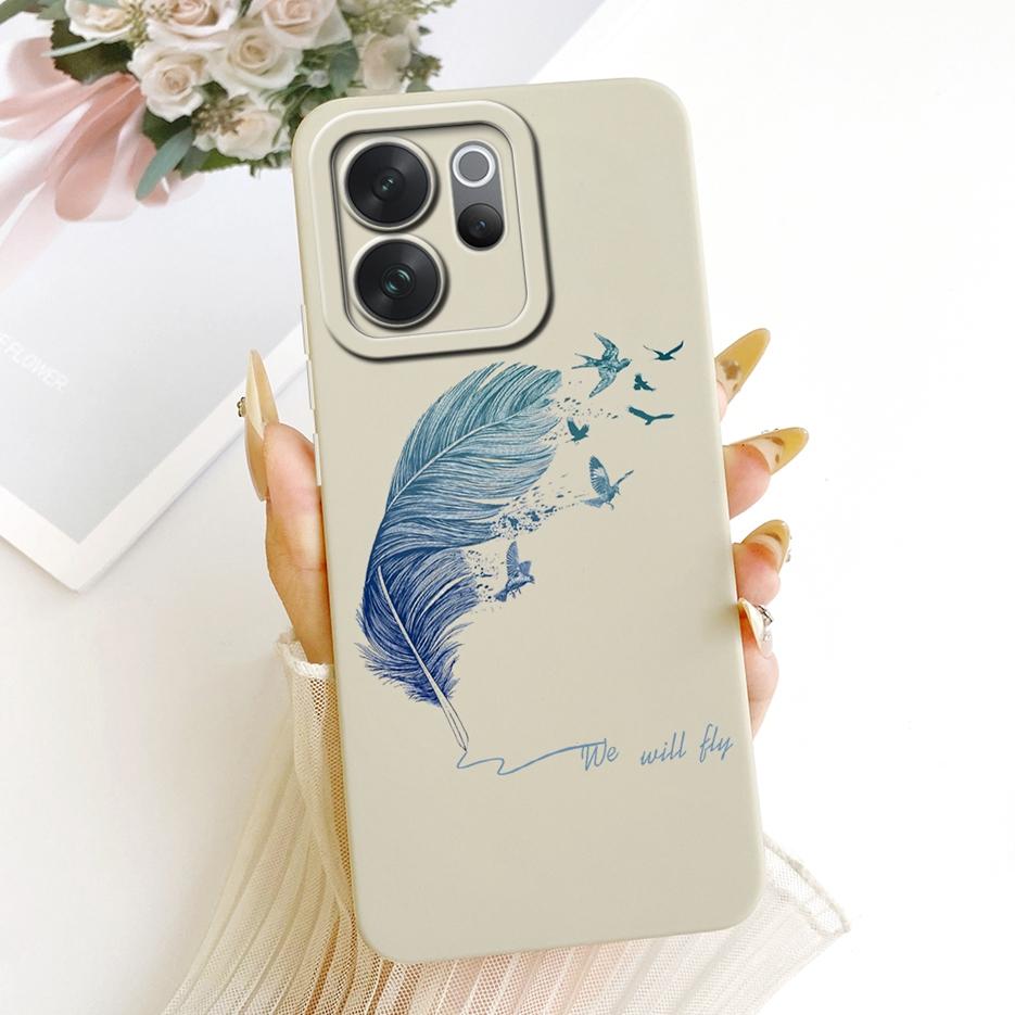 For Vivo V70 5G Case V2538 Luxury Art Painted Cover Soft Silicone Case For Vivo V70 Elite V2548 V 70 VivoV70 FE V70FE V2550 Bags