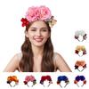 Mexican Carnival Big Rose Headband Ball Holiday Dress Simulation Orchid Head Buckle Tiara