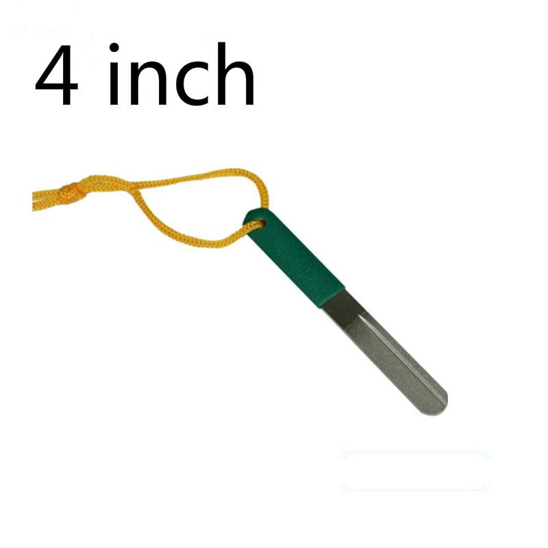DMD Portable Diamond Whetstone Two-sided Fishing Gadgets Knife Sharpener Scissors Fruit Knife Fish Hook Essential Sanding Tool