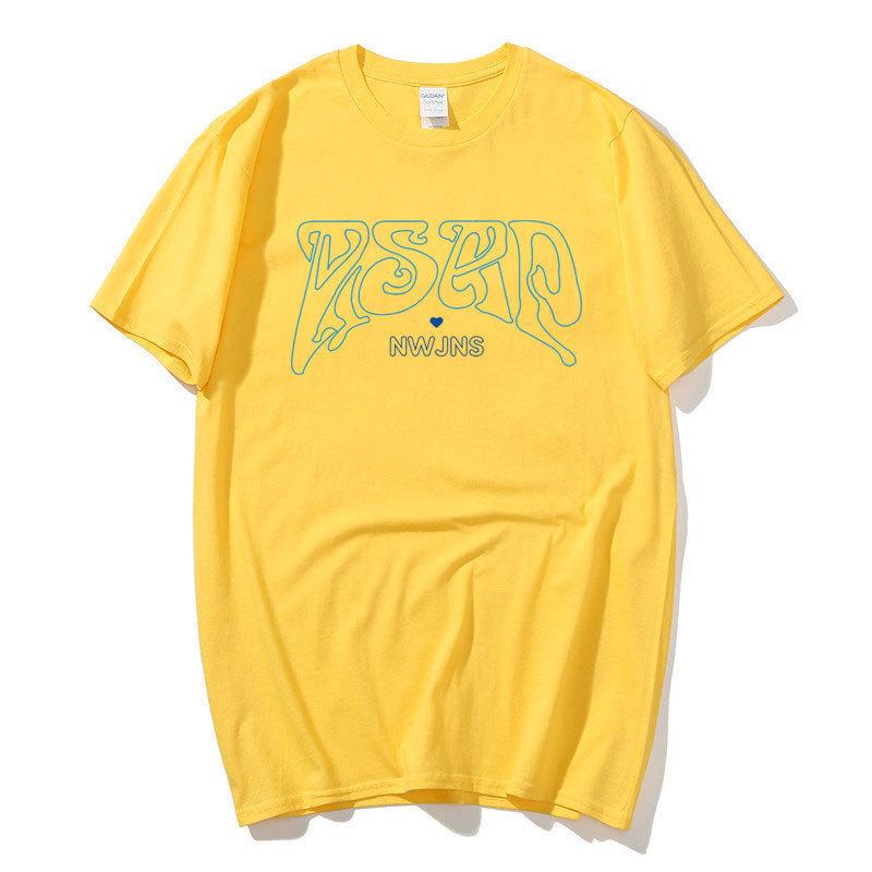 Kpop Combination Girl Group Peripheral Harajuku Print Fashion Men'S And Women'S T-Shirts Top Short Sleeves