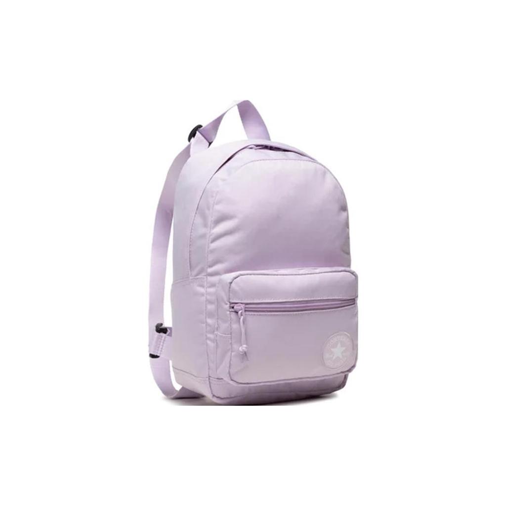 New Converse Polyester Backpack Small Women's Gray Purple 10019902-A13