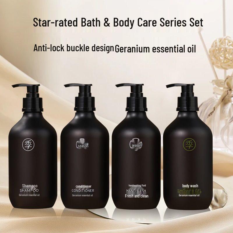 All Seasons Hotel Geranium Essential Oil Shampoo & Shower Gel - Free Shipping