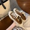 Studiolee Women's Summer New Small Round Head Can Be Stepped On Heel Strap Low-top Casual Style Espadrilles