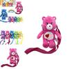 Carebears Rainbow Bear Plush Toy With Heart-shaped Backpack