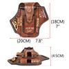 TOURBON Leather Phone Pouch with Belt Tool Pouch for and Keys Loop, Pliers, Pens, Flashlights,