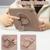 For iPad (2025)/10.9 (2022) Case Kickstand Hand Strap Tablet Cover with Shoulder Strap