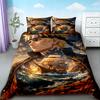 3pcs Naruto Duvet Cover Anime Cartoon Bedding Set Quilt Cover Twin Full Single Size Teens Boys Bedroom Dormitory Decor
