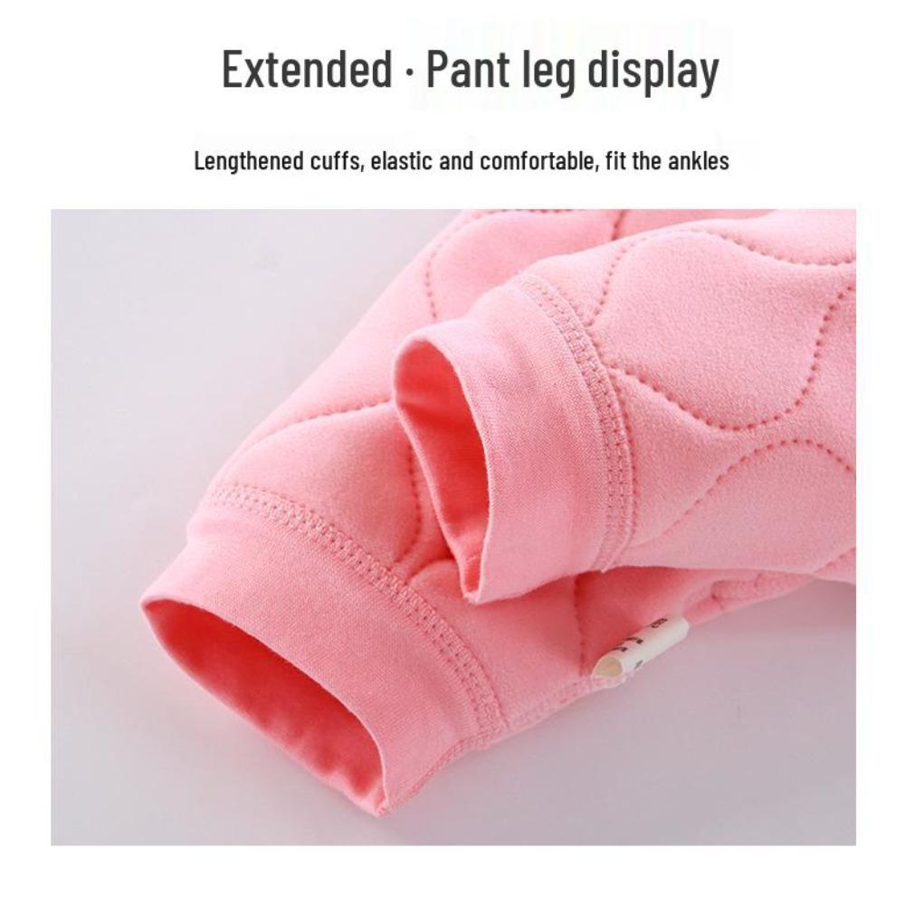 Children's Cotton-Padded Jacket Set - Autumn & Winter, Boneless, Warm, High-Waisted for Boys & Girls
