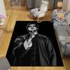 Bruce Lee Home Sofa Decoration for Living Room & Bedroom, Non‑Slip Play Flannel Floor Mat for Game Room