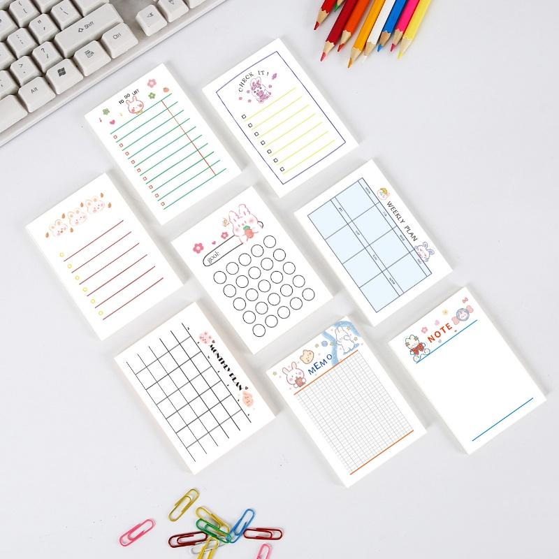 Sticky Notes Sticky Notes Bjørnemønster Søt frukt Enkle skrivesaker Gaver til studenter