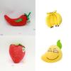 Kids-friendly Soft Plush Fruit Vegetable Doll Keychain Precious Tiny Cute