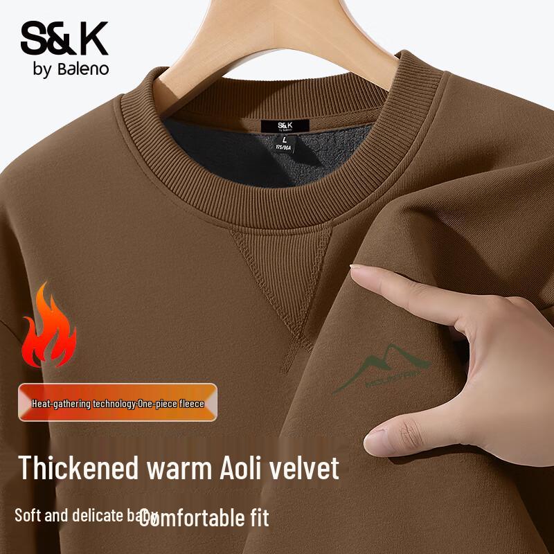 

Baleno Men s S&K Series Retro Heavyweight Fleece-Lined Sweatshirt XL