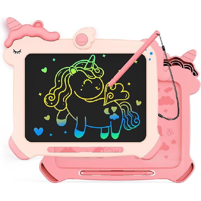KOKODI LCD Writing Tablet, Unicorn Toys for Girls 3 4 5 6 7 8 Years Old, Colorful Toddler Doodle Board Drawing Tablet, Educational and Learning Toys,