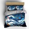 Ocean-Inspired Home Decor Set Soft Comfortable Duvet Cover Bedding Set Included 1*Duvet Cover & 2*Pillowcases, Gift