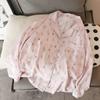 Trendy Print Women's Spring Pajamas Polyester Long Sleeve Pant Female Sleepwear Fashion Classy Home Lounges