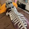 Dinosaur Skeleton Costume 3D Skull Headpiece Spine for Cosplay Dress Up Play Parties Photos