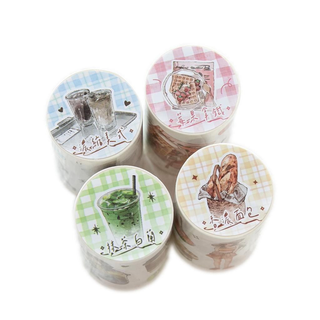 1pcs DIY Decoration Adhesive Tapes Japanese Coffee daily Washi Tapes Masking Tapes stickers stationery