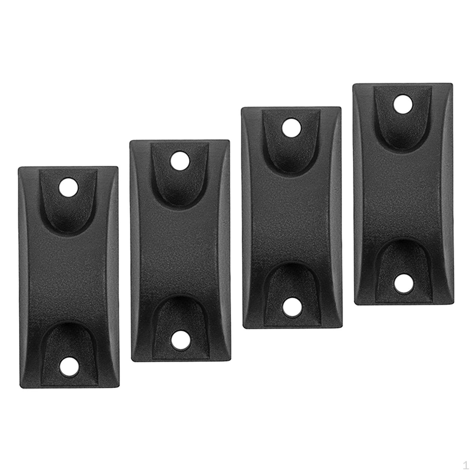 

2 пары нижних боковых подставок для багажа, сменные шпильки для багажа, черные подушечки для ног для всех Style B