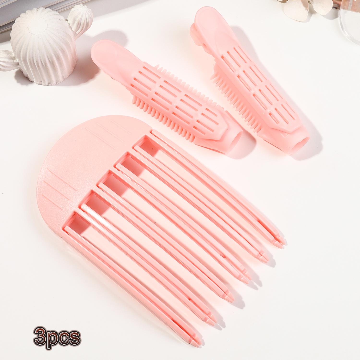 

6 Зубчиков Пушистые Корни Волос Зажимы Расческа Ленивая Укладка Верхней Части Волос Завивка Валик Портативный Корейский Зажим для Волос Объем Ветровое Моделирование Расческа