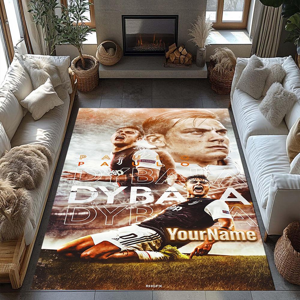 Juventus Customizable Name Carpet Design for Dormitory Kitchen Study room Foyer Anti-slip Rug Office home decor Birthday/Christmas Gift