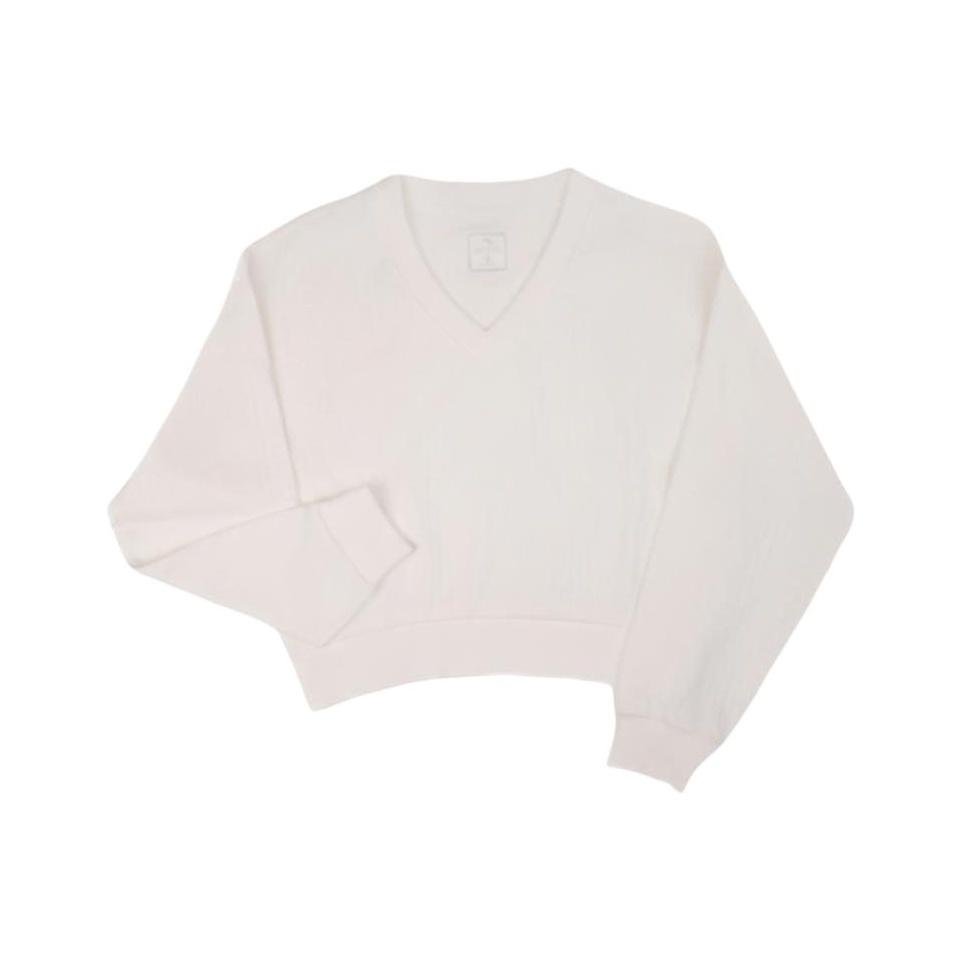 

Anta Повседневный пуловер с длинным рукавом, простой топ, женские топы, бумажно-белый 162537714-1 S