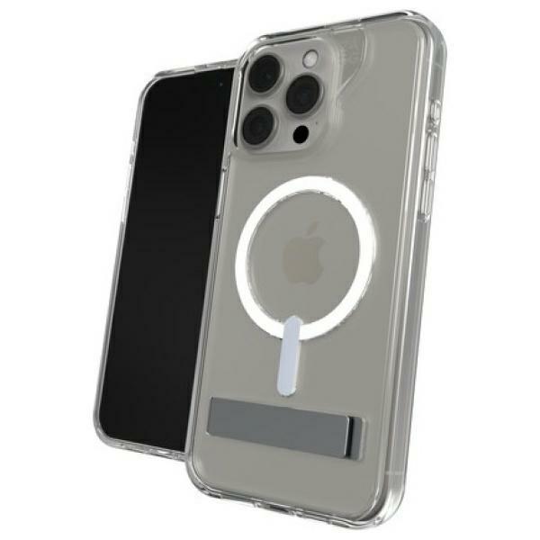 Étui Zagg Crystal Palace Snap Kickstand Magsafe pour iPhone 15 Pro Max Transparent/Clear