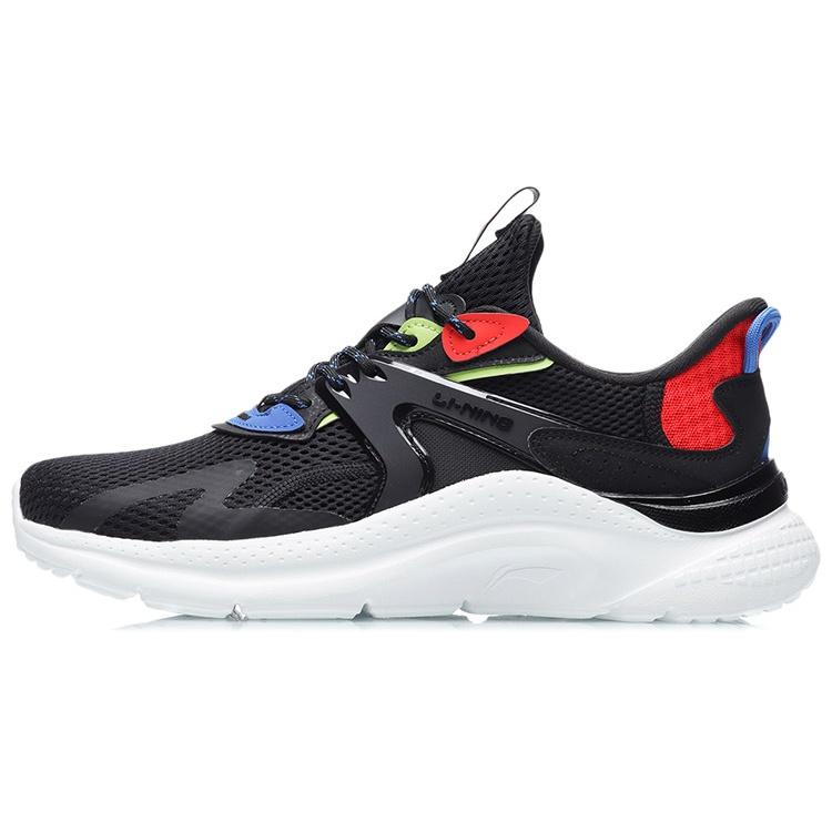 Li-Ning Floating Cloud Black Red Pale Blue Men s AGLR033-1 EU 41