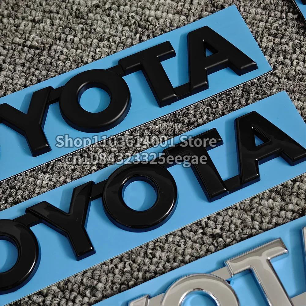 Trunk Rear Letter Badge Emblem for Toyota Replacement RAV4 Corolla Camry Prado REIZ CHR 86  Avalon Highlander Verso Tacoma