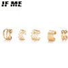 Fashion Gold  Ear Clips Ear Cuff For Women Men Non-Piercing Fake Cartilage Earrings Clip Earrings Jewelry