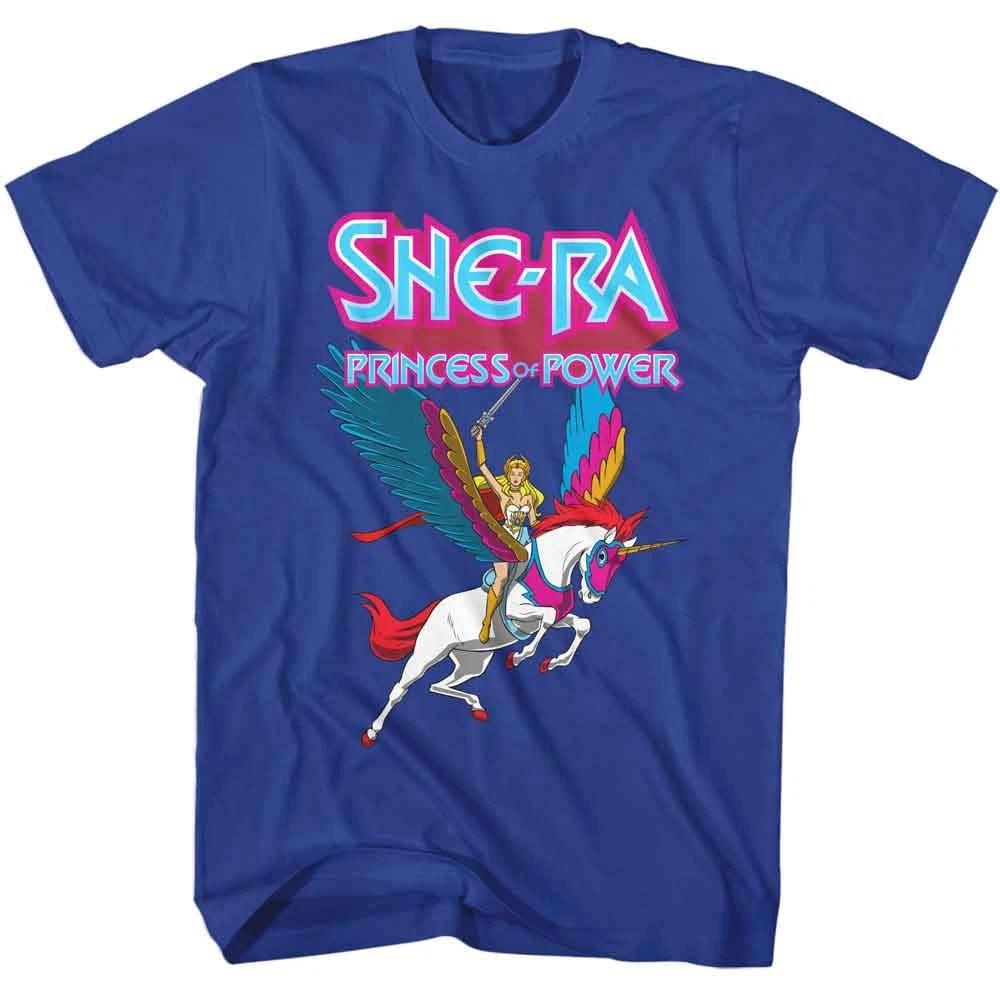 Masters Of The Universe - She Ra Swiftwind And Logo - American Classics - Blue S 110