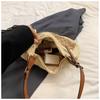 Fashion Weave Tote Bag Large Capacity Summer Beach Straw Handbag Sweet Bohemian Shoulder Bag  Girls