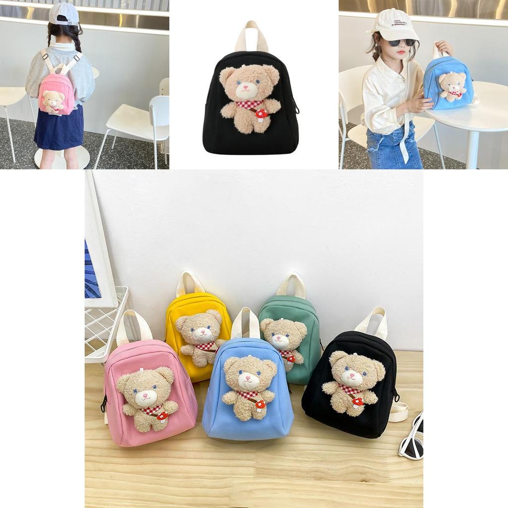 Stylish And Fun Childrens Backpack Lightweight Canvas Material With Animal Patterns