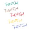 Trust In God Mirror Decal, Car Decals For Women, Faith Mirror Decal, Cute Vinyl Decal, Christian Car Mirror Decal, Religious Car
