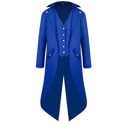(SU)Men's Coat Tailcoat Jacket Gothic Frock Coat Praty Outwear