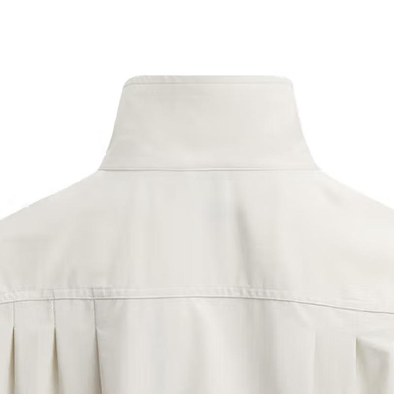 Under Armour Urban Adventure Series Solid Color Stand Collar Zip Outdoor Work Jacket Women Jacket Peak-White 1389309-110