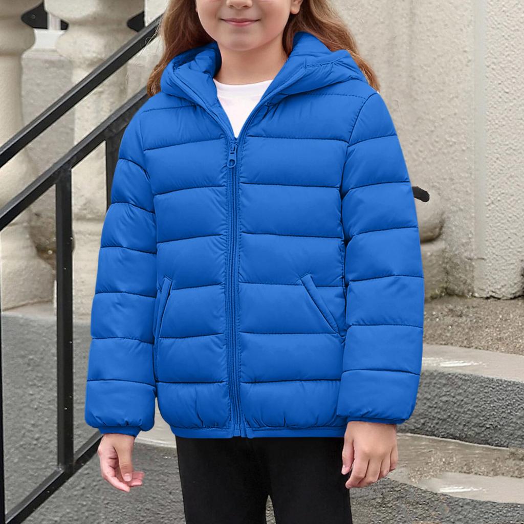 Giacca Imbottita Calda in Cotone a Manica Lunga per Bambini e Bambine, Capo d'Abbigliamento Esterno per Bambini Piccoli e Grandi
