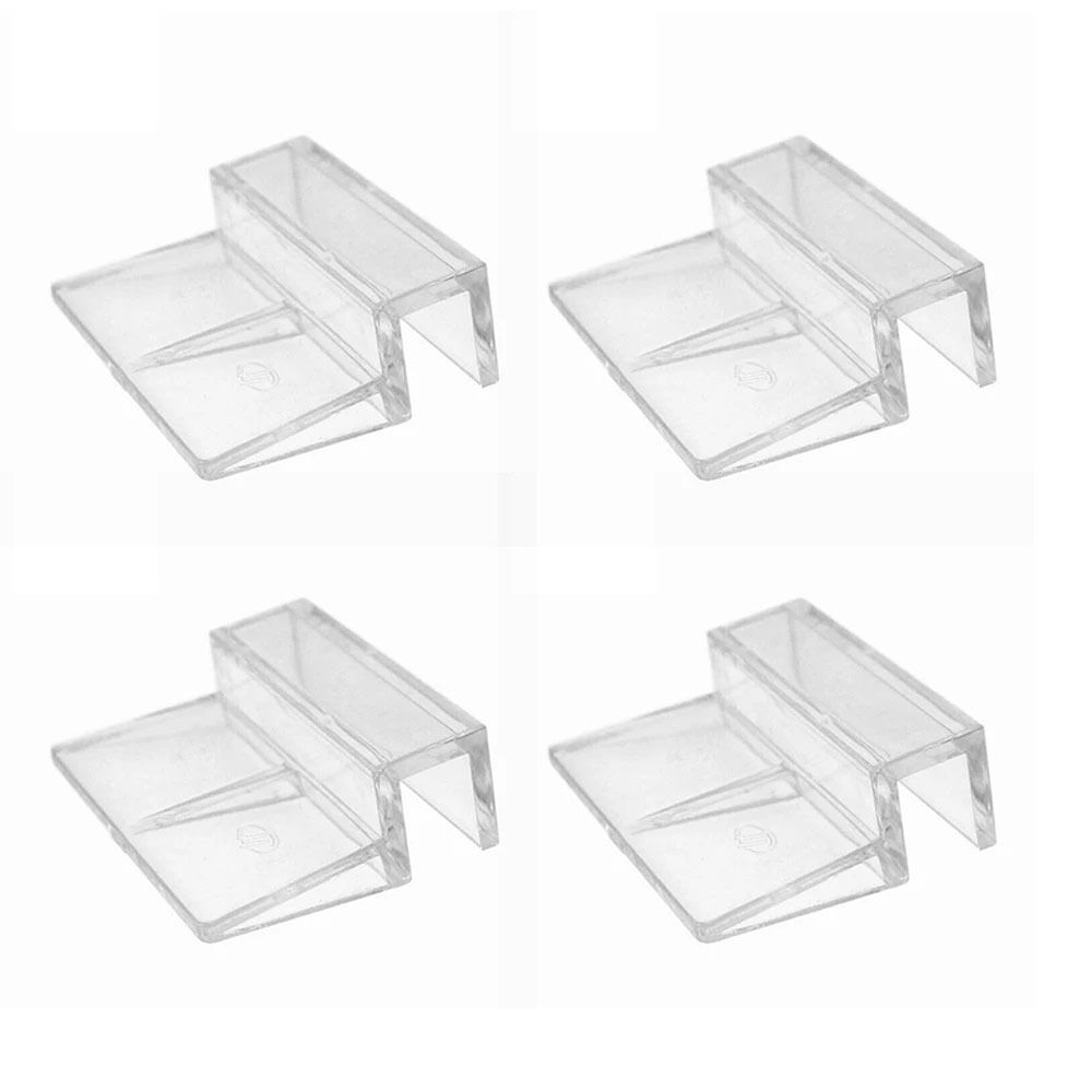 10Pcs Width 5/6/8/10/12mm Fish Tank Bracket Transparent Acrylic Aquarium Filter Light Stand Glass Lid Clip Aquarium Accessories