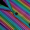 Men's European Plaid Nightclub Single-Breasted Suit Set