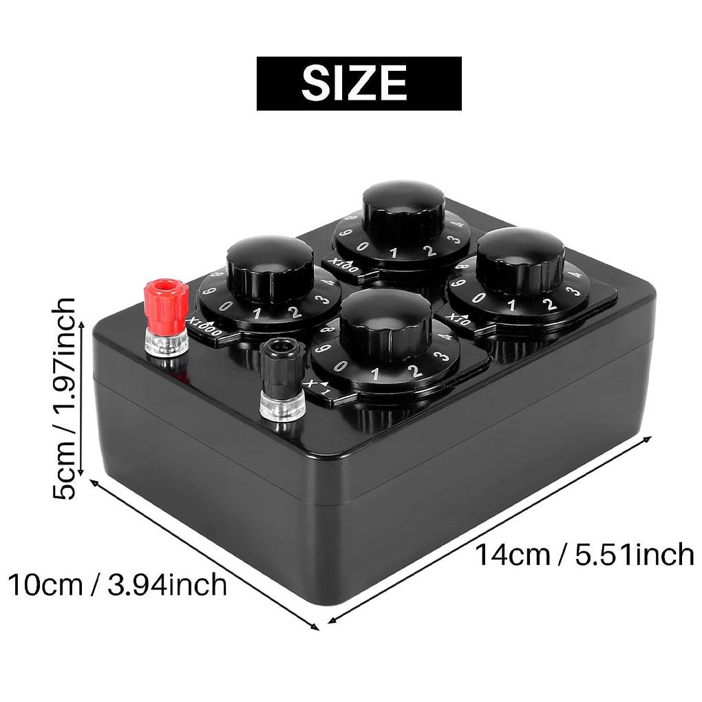 Black Precision Variable Resistor Teaching Instrument Mastering Voltage Measurements Used As Known