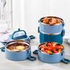 3 Layer Insulated Lunch Box 304 Stainless Steel Leakproof Large Capacity Bento Container Gift for Students Office Workers