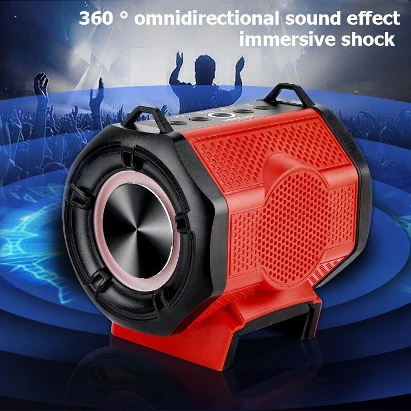 HIFI 3D Bluetooth Speaker for Dewalt/Makita/Milwaukee/Bosch Battery 30W Cordless Small Speaker With USB Type-C Port for Jobsites
