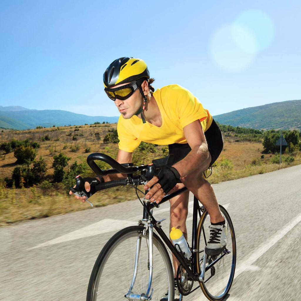 Cycling Fitness Gloves Deerskin Anti Slip Wear Resistant Shock Absorbing Men and Women Sports Mountain Bike Half Finger Gloves