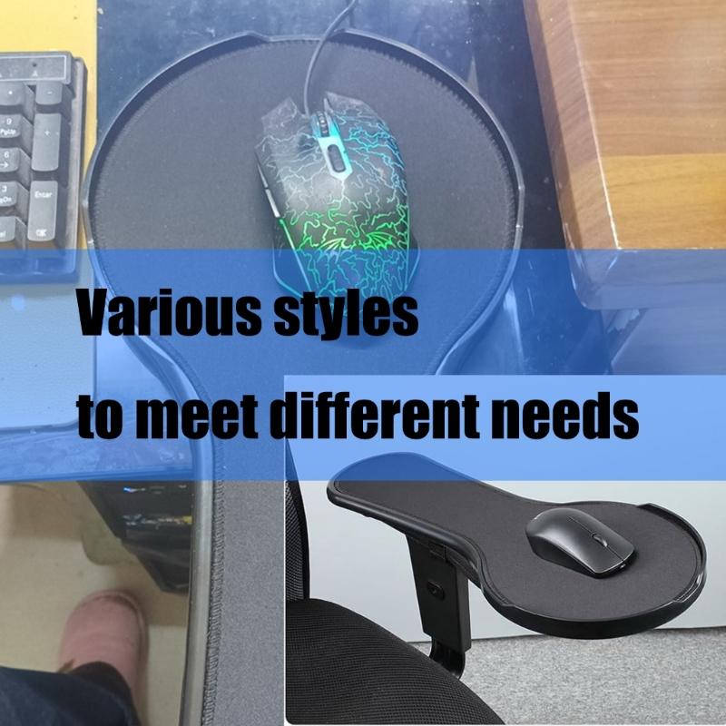 Computerstuhl Montierte Mausverlängerungsplattform Ablage Armlehne und Rutschfestes Mauspad Design