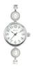 [Follow] Fragola Pearl Stone Bracelet Watch N03723A-4 SV Women's Silver