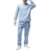 Jordan Flight MVP Letter Round Neck Casual Knit Long Sleeve T-Shirt Men Tops Blue Gray FN4608-436