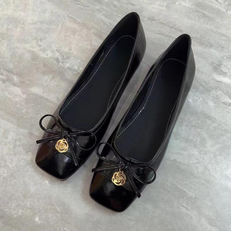 

Модная женская весенняя обувь на плоской подошве с бантом, формальная обувь 2025, новый дизайнерский женский вариант, сандалии для вечеринок и прогулок для женщин 35 чёрный