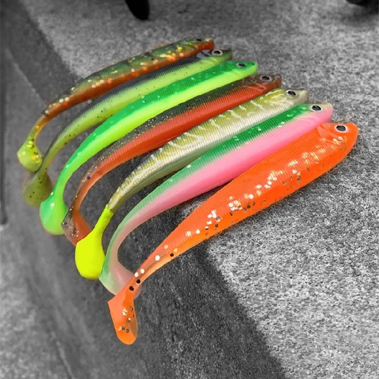 8Pcs Fishing Lures for Saltwater Paddle Tail Swimbaits T Tail Baits Artificial Baits Fishing Lures for Trout Swim Baits